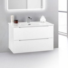 Тумба с раковиной BelBagno Etna 39-700/390-2C-SO-BL-P Bianco Lucido