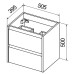 Тумба с раковиной BelBagno Kraft 39-500/390-2C-SO-RNN Rovere Nebrasca Nature