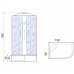 Душевая кабина River DESNA XL 120/90/44 MT R с поддоном