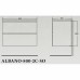 Тумба с раковиной BelBagno Albano 800-2C-SO-BL Bianco Lucido