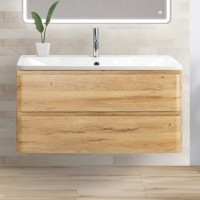 Тумба с раковиной BelBagno Albano 800-2C-SO-RR Rovere Rustico