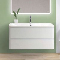 Тумба с раковиной BelBagno Albano 1000-2C-SO-BL Bianco Lucido