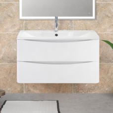 Тумба с раковиной BelBagno Acqua 800-2C-SO-BL Bianco Lucido