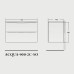 Тумба с раковиной BelBagno Acqua 900-2C-SO-BL Bianco Lucido