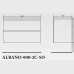Тумба с раковиной Belbagno Albano 900-2C-SO-RNG Rovere Nature Grigio