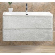 Тумба с раковиной Belbagno Albano 900-2C-SO-CVG Cemento Verona Grigio