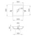 Раковина Salini Callista 38х38 1101108GRH