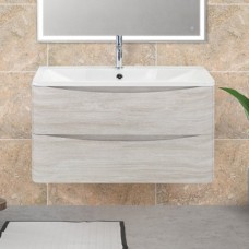 Тумба с раковиной Belbagno Acqua 800-2C-SO-RVB Rovere Vintage Bianco