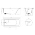 Ванна из литьевого мрамора Salini Cascata Kit 170х75 104313MRH матовая на ножках