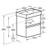 Тумба под раковину Roca Oleta 60 A857639806