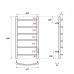 Электрический полотенцесушитель Point Афина 60x43.2 PN04846W белый
