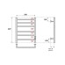 Электрический полотенцесушитель Point Аврора 60x53.2 PN10856BR бронза