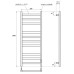 Электрический полотенцесушитель Point Меркурий 100x53 PN83850 хром