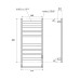 Электрический полотенцесушитель Point Меркурий 80x53 PN83858B черный