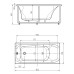 Акриловая ванна Акватек Альфа 150х70 на каркасе