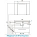 Тумба под раковину Акватон Мадрид 120 М 2 ящика белая