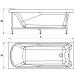 Акриловая ванна Радомир Ларедо 170х70 на каркасе