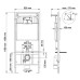 Унитаз с инсталляцией Berges Wasserhaus Novum 047243