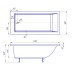Ванна из литьевого мрамора Эстет Дельта 180х80