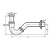 Сифон для биде Viega 103781 (металл) трубный