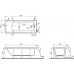 Акриловая ванна Vitra Neon 150х70