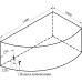 Акриловая ванна Vannesa Модерна 160х100 L на каркасе