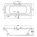 Акриловая ванна Santek Корсика 180х80