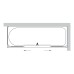 Шторка для ванны Vegas Glass 140х150 Z2V+ZVF 150*90 08 01