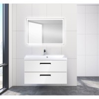 Мебель для ванной BelBagno Aurora 900-2C-SO-BL Bianco Lucido