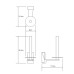 Держатель для туалетной бумаги WasserKRAFT Exter K-5297