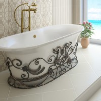 Кованая подставка Эстет Лион патина