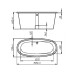 Ванна из литьевого мрамора Фэма стиль Анна 158х73