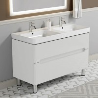 Тумба с раковиной Санвит Форма 120 напольная белая