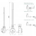 Электрический полотенцесушитель Ника Bamboo ЛБ 1 80/40 лев