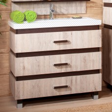 Тумба под раковину Бриклаер Техас 100 дуб кантри/венге