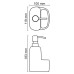 Дозатор с емкостью для губки WasserKRAFT K-8499