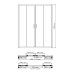 Душевая дверь WasserKRAFT Lippe 45S09