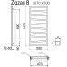 Электрический полотенцесушитель Terma Зигзаг 1070/500 черн мат