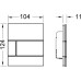 Кнопка для инсталляции Tece TECEsquare Urinal 9242805 мятный зеленый/глянцевый хром