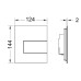 Кнопка для инсталляции Tece TECEsquare Urinal 9242812 белый глянец