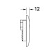 Кнопка для инсталляции Tece TECEplanus Urinal 9242356, 6 V батарея, белая глянцевая