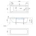 Акриловая ванна 1Marka One Modern 150х70 на ножках