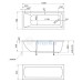 Акриловая ванна 1Marka One Modern 160х70 на ножках