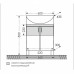 Мебель для ванной СанТа Дублин 60 2 дверцы