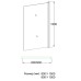 Шторка для ванны Veconi PL80-90-01-19C1 стекло прозрачное