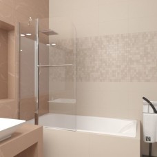 Шторка для ванны Veconi PL81-90-01-19C1 стекло прозрачное