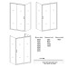 Душевой уголок Veconi Rovigo RV046-120100PR-01-19C1 стекло прозрачное