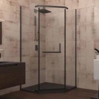 Душевой уголок Veconi Rovigo RV36B-90T-01-19C1 стекло прозрачное