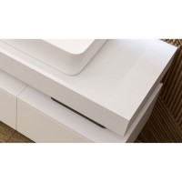 Столешница Velvex Unit 80 без отверстий белоснежный