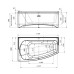 Акриловая ванна Радомир Орегона 170х100 правая на каркасе